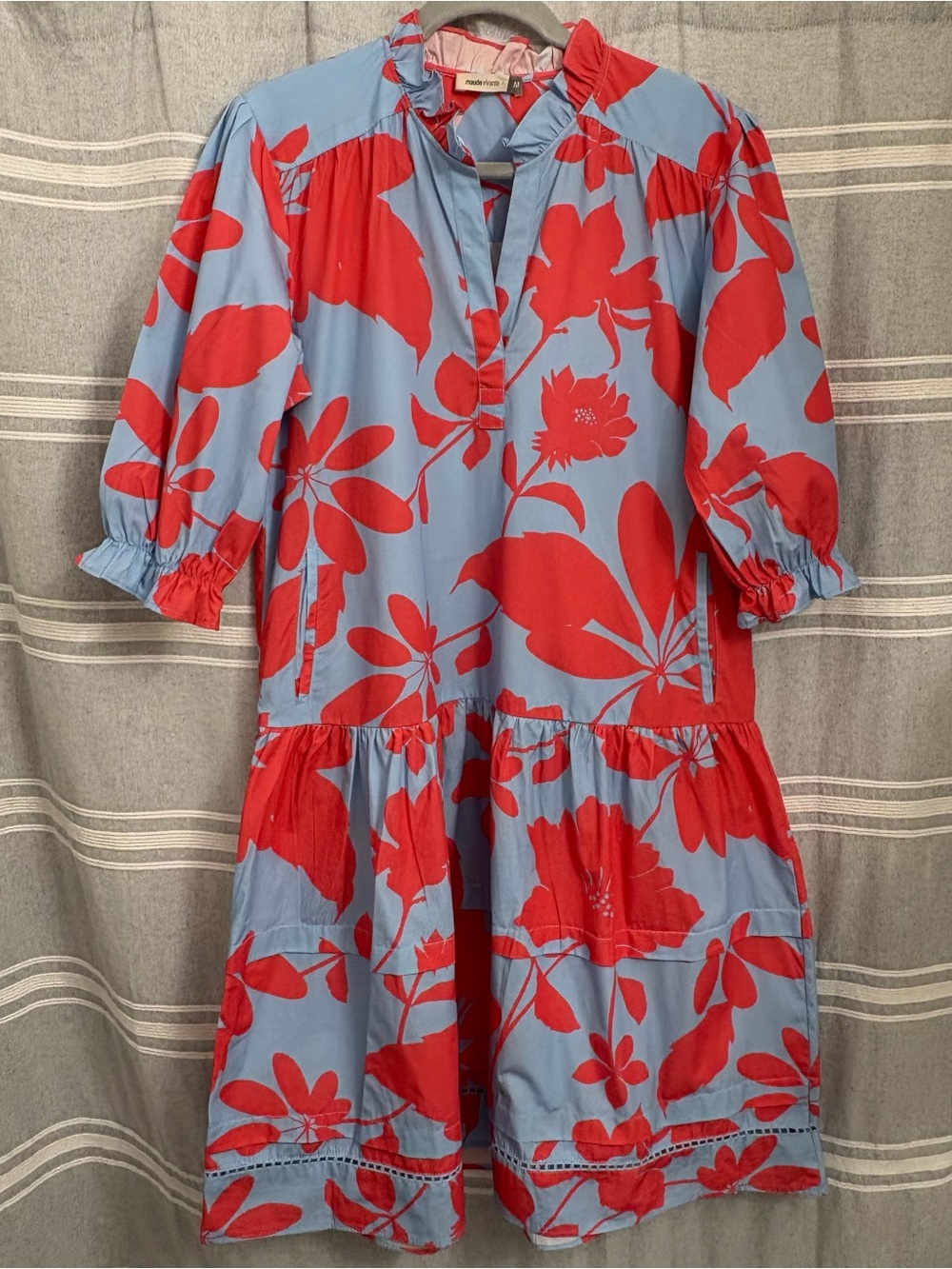 Maude Vicente Sasha Dress Floral Size M Boho Floral Cottagecore Babydoll
